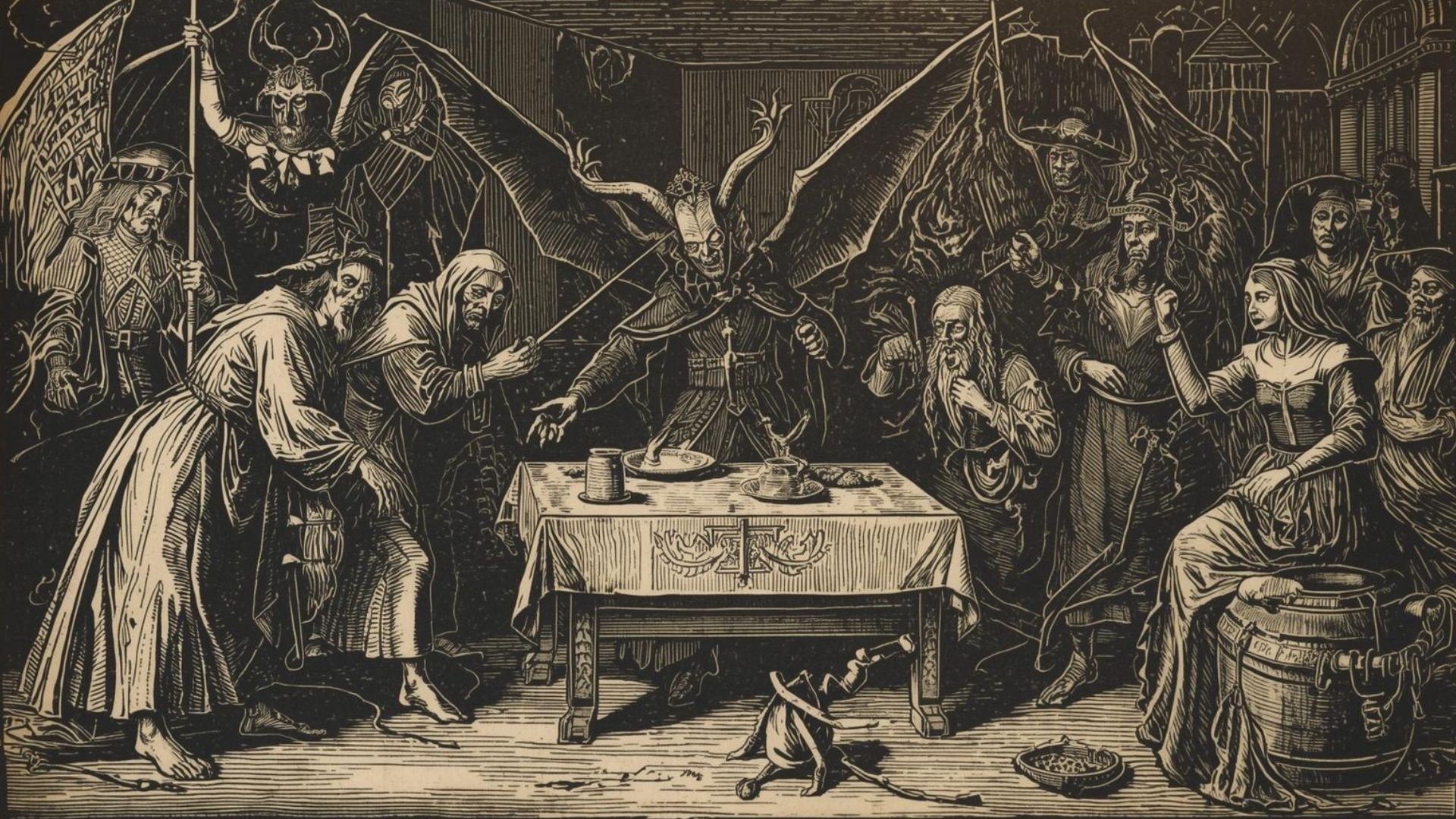 La Edad Media: Cazas de brujas, demonología y el folklore satánico
